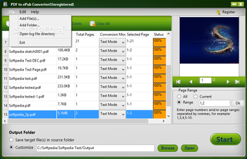 PDF to ePub Converter screenshot 2