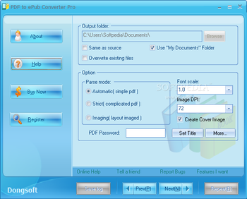 PDF to ePub Converter Pro screenshot 3