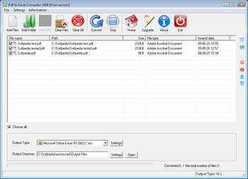 Pdf to Excel Converter 3000 screenshot