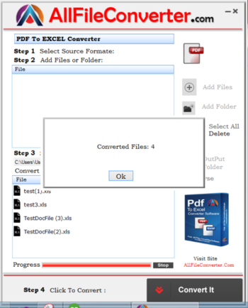 PDF to Excel Converter screenshot 4