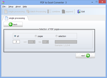 PDF to Excel Converter screenshot 2