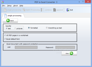 PDF to Excel Converter screenshot 3