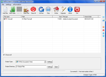 Pdf To Html Converter 3000 screenshot