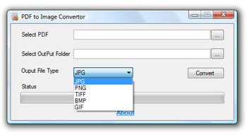 PDF to Image Convertor screenshot