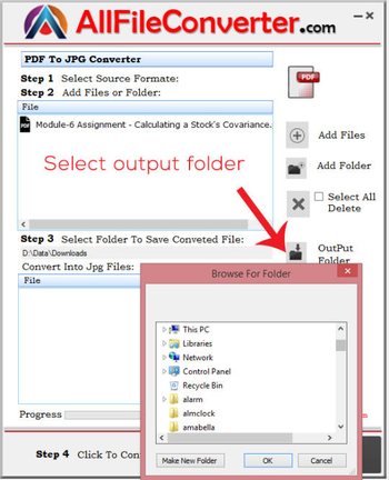 PDF to JPEG Converter screenshot