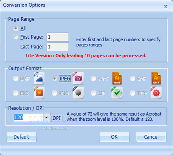 PDF To JPEG Converter Lite screenshot 2