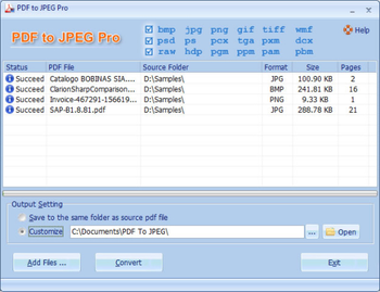 PDF To JPEG Pro screenshot