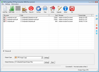 Pdf to Jpg Bmp Tif Png Converter 3000 screenshot