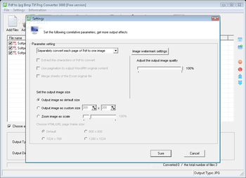 Pdf to Jpg Bmp Tif Png Converter 3000 screenshot 2