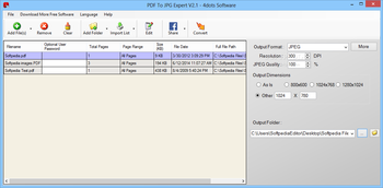 PDF To JPG Expert screenshot
