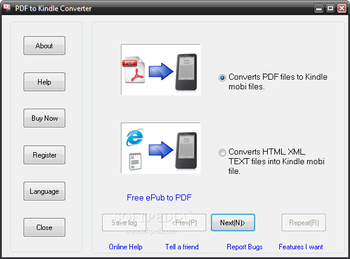 PDF to Kindle Converter screenshot