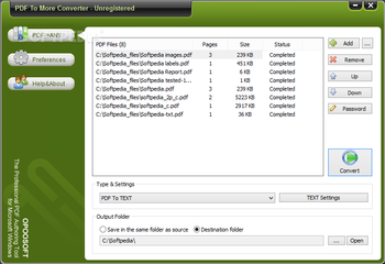 PDF To More Converter screenshot