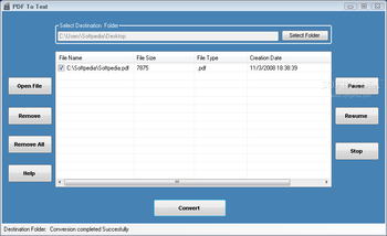 PDF To Text screenshot
