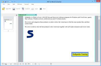 PDF to Word Converter screenshot