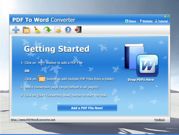 PDF To Word Converter screenshot