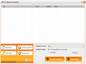 PDF to Word Converter screenshot
