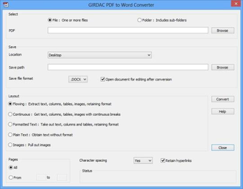 PDF to Word Converter Two-in-One screenshot