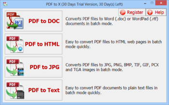 PDF to X screenshot
