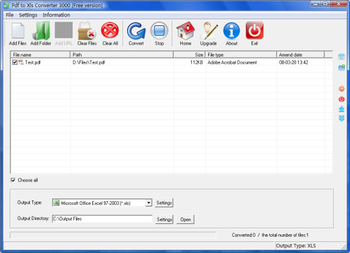 Pdf To Xls Converter 3000 screenshot