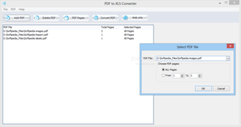 PDF to XLS Converter screenshot 2