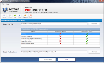 PDF Unlocker screenshot