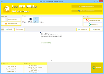 PDF Word Count screenshot