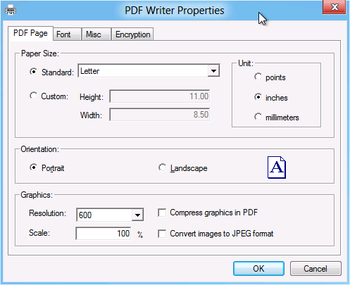 PDF Writer for Windows Server 2015 screenshot 3