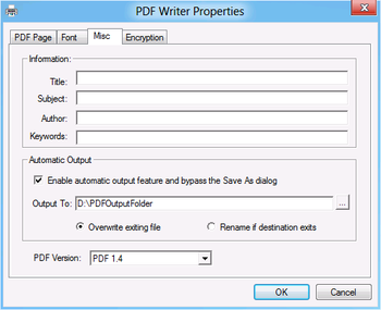 PDF Writer for Windows Server 2015 screenshot 4