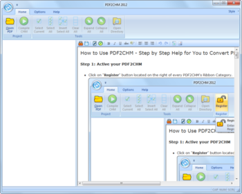 PDF2CHM screenshot