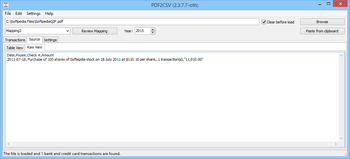 PDF2CSV screenshot 3