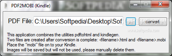PDF2MOBI screenshot