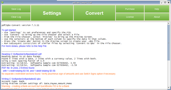 PDF2QBO Converter screenshot
