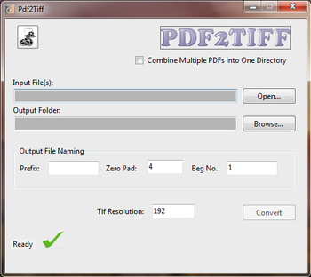 PDF2TIFF screenshot