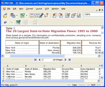 PDF2XL Enterprise: Convert PDF to Excel screenshot 2