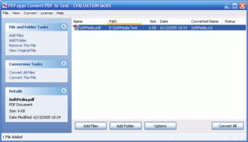PDFapps Convert PDF to Text screenshot