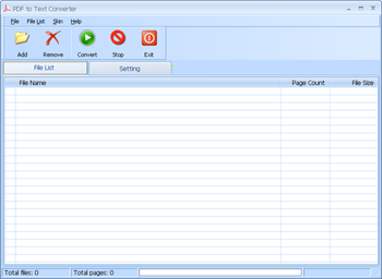 PDFArea PDF to Text Converter screenshot