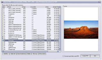 PDFCool Free HTML to PDF Converter screenshot