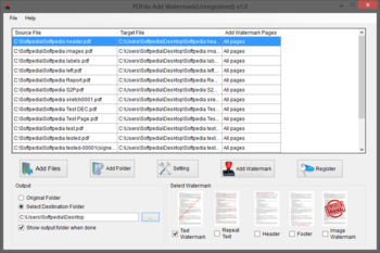 PDFdu Add Watermark screenshot