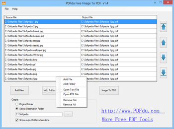 PDFdu Free Image to PDF screenshot