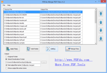 PDFdu Merge PDF Files screenshot