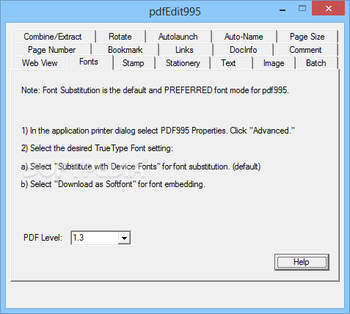 pdfEdit995 screenshot 12