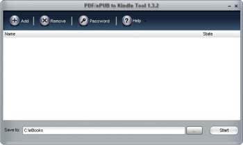 PDF/ePUB to Kindle Tool screenshot