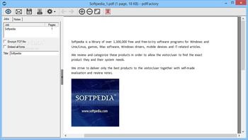 pdfFactory Server Edition screenshot