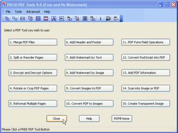 PDFill FREE PDF Tools screenshot