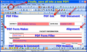 PDFill PDF Editor screenshot