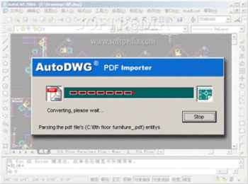 PDFIn PDF to DWG Converter screenshot