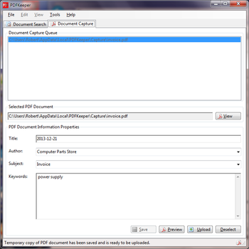 PDFKeeper screenshot 2