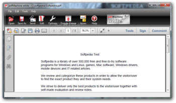 pdfMachine white screenshot