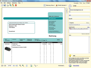 PDFMAILER screenshot