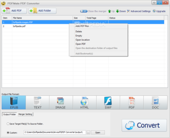 PDFMate PDF Converter screenshot